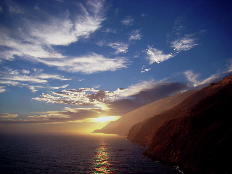 California Golden Coast Photograph by Walter Fahmy