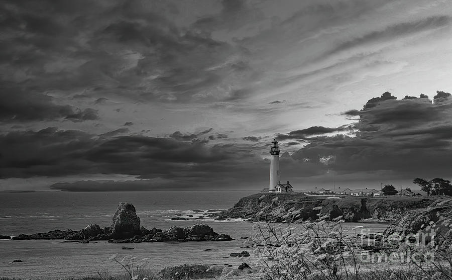 California Landscape Lighthouse  Photograph by Chuck Kuhn