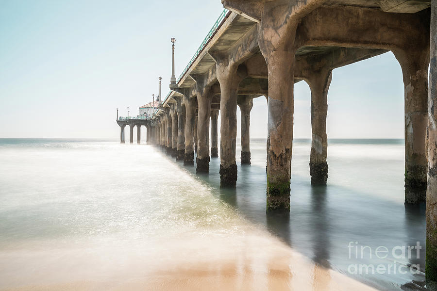 California Manhattan Beach Pier Photo Photograph by Paul Velgos