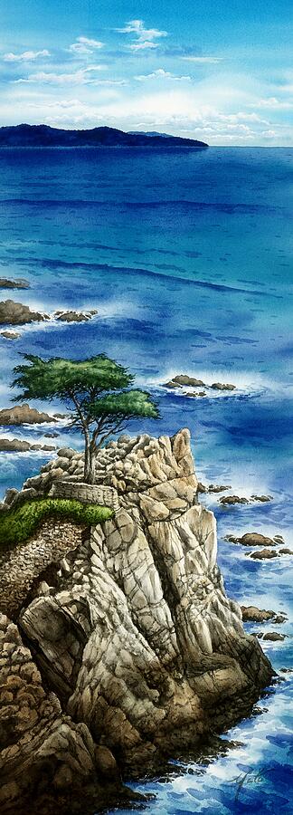 California, Monterey, Cypress Point Painting