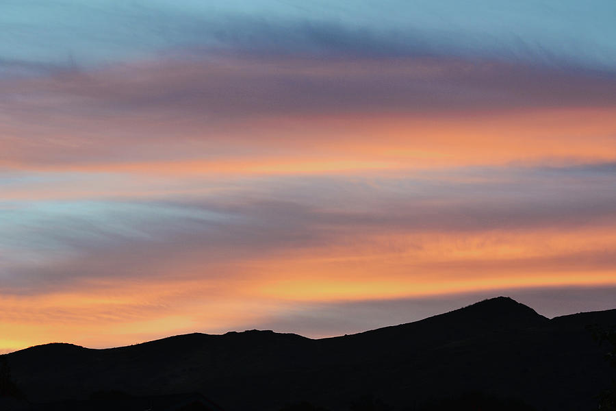 California Mountain Sunrise Stripes Photograph