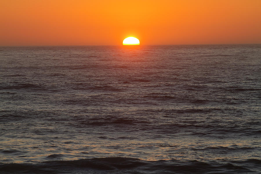 California Ocean Sunset Photograph by Mark Miller