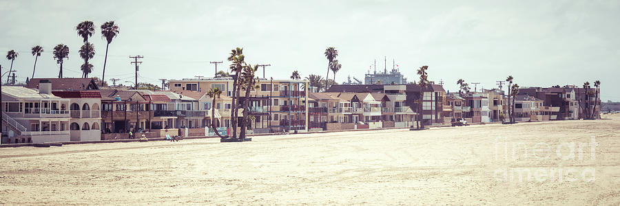 California Seal Beach Skyline Panorama Photo Photograph by Paul Velgos