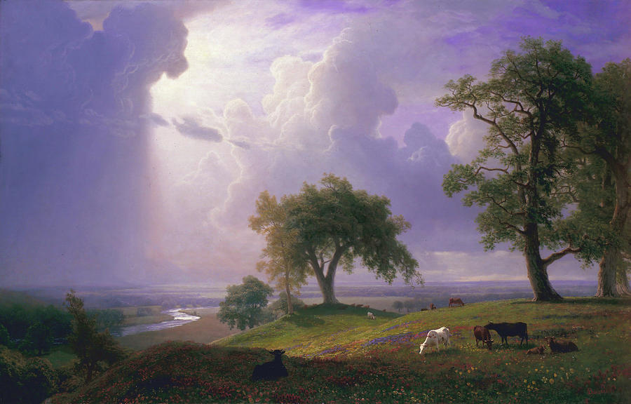 Albert Bierstadt  Painting - California Spring  by Albert Bierstadt