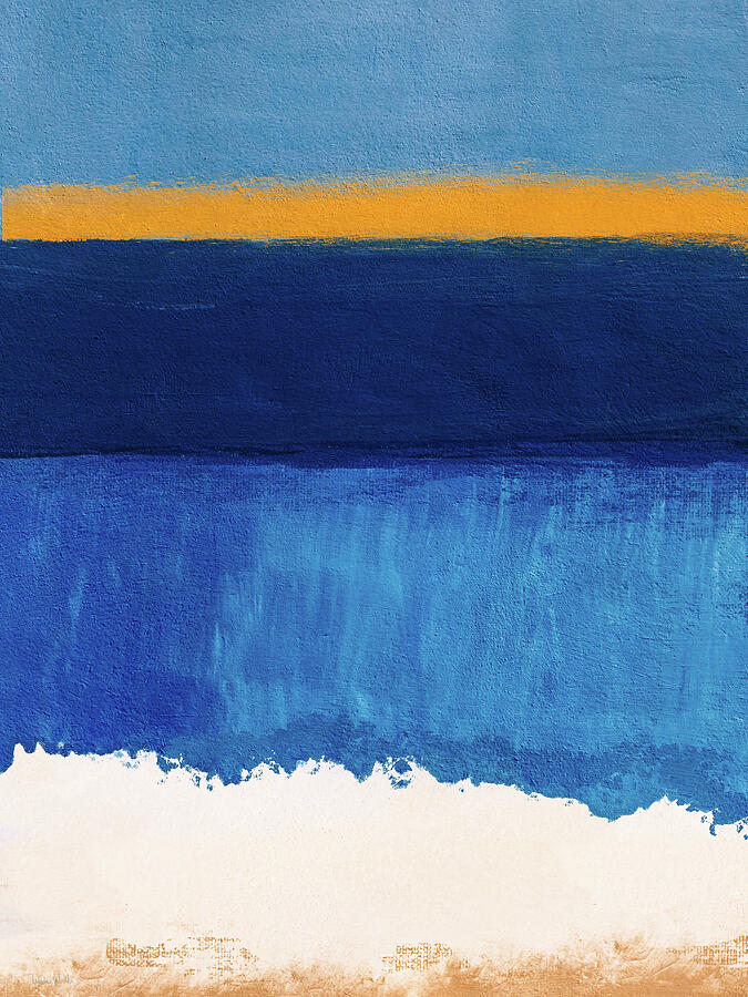 California Summers Blue- Art by Linda Woods Mixed Media by Linda Woods California Summers Blue- Art by Linda Woods Mixed Media by Linda Woods