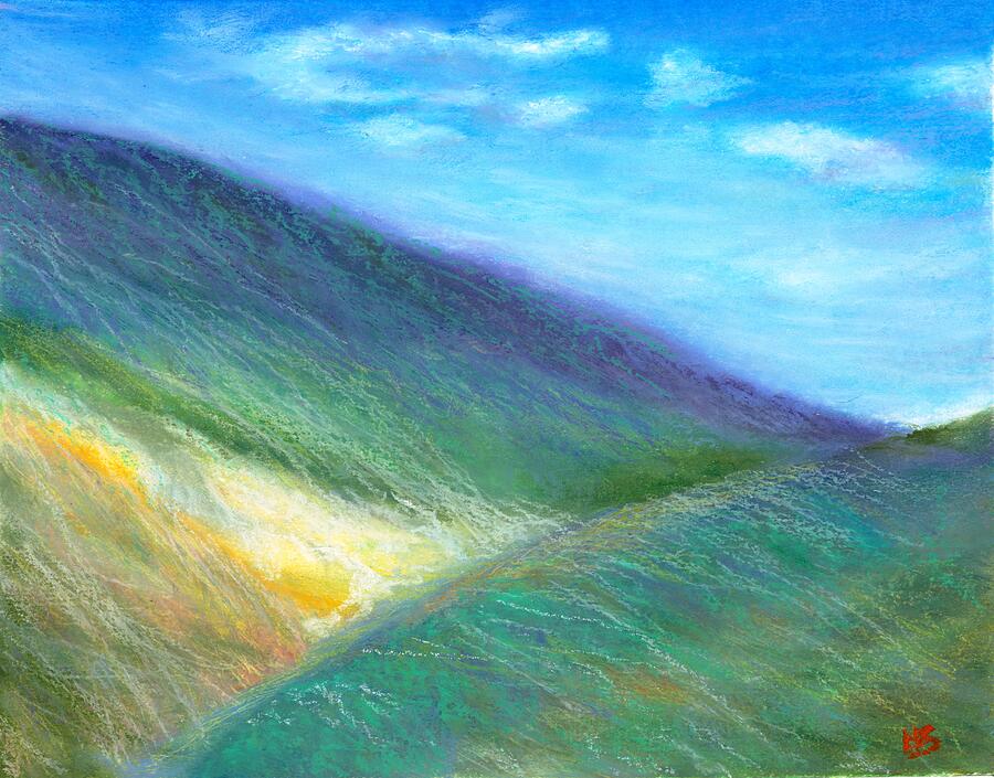 Landscape Drawing - California Wind by Hiroko Stumpf