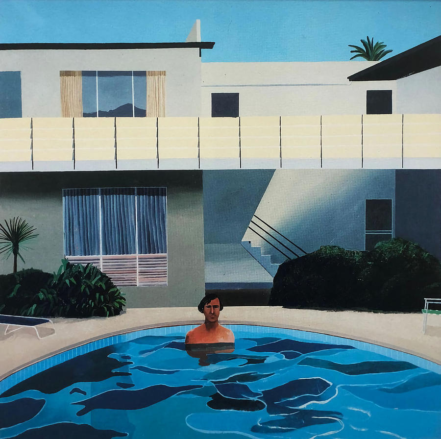 Californian Swimming Pool Poster blue Painting by Clark Chelsea - Fine ...