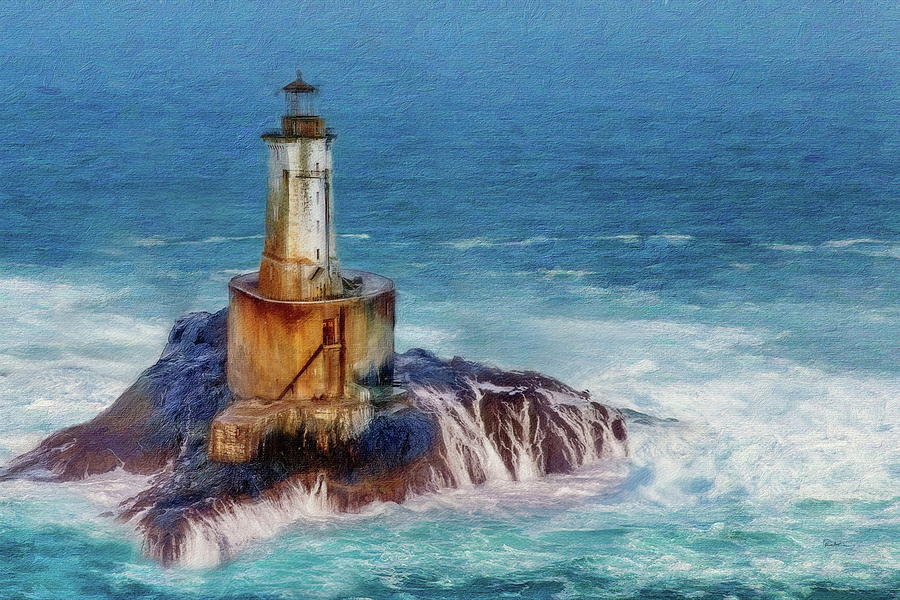 Californias St. George Reef Lighthouse Digital Art