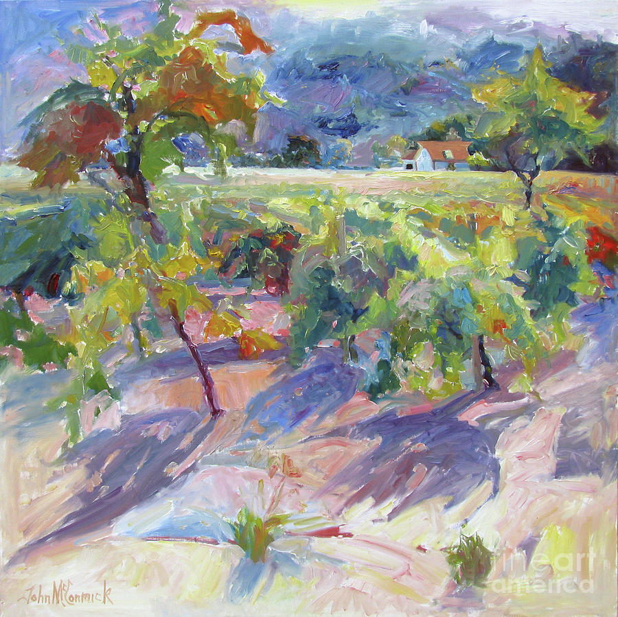 Calistoga Vines Painting by John McCormick