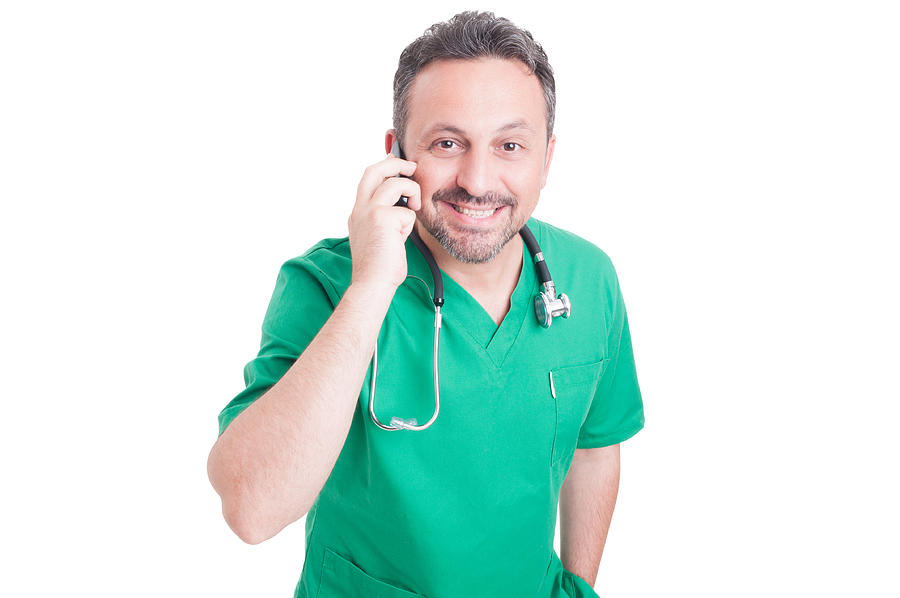 Call doctor for phone consultation Photograph by Catalin205