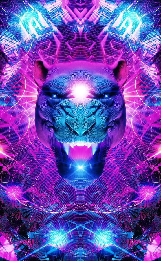 Call of the Jaguar Digital Art by Filip Zaruba