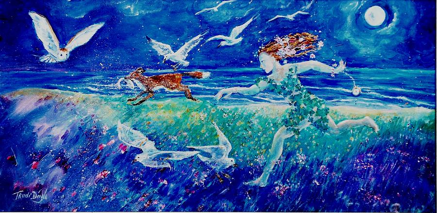  Call of the Running Tide Painting by Trudi Doyle