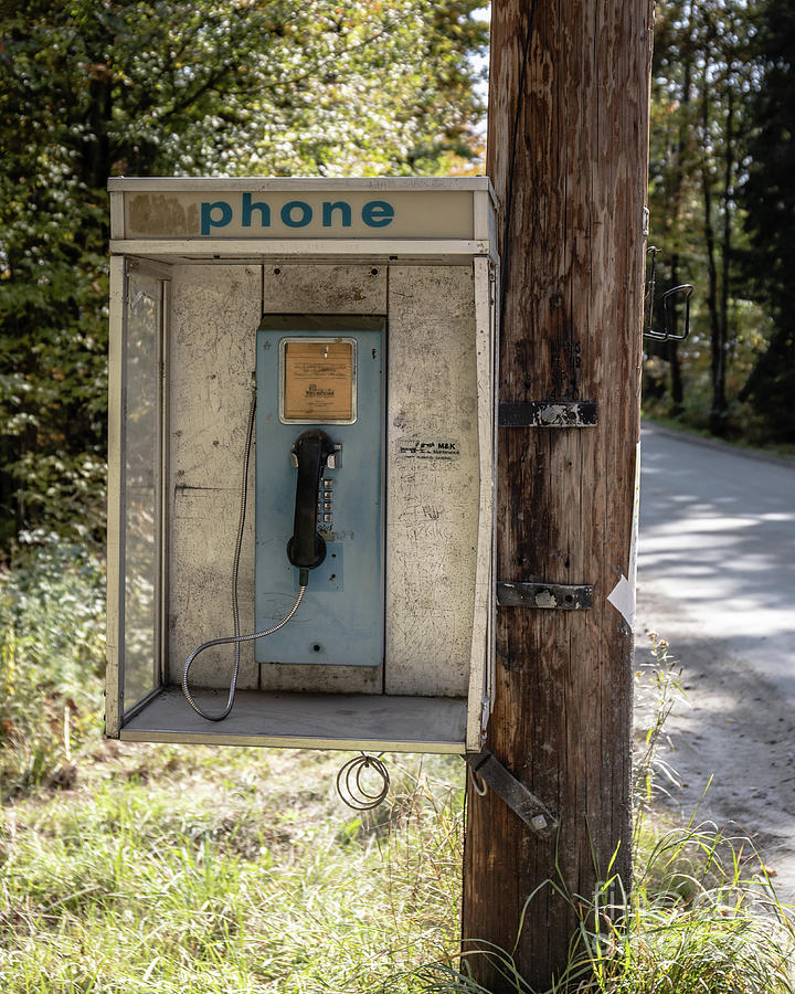 Call Your Mother Vintage Pay Phone Photograph by Edward Fielding