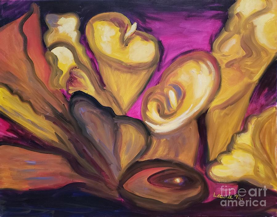 Calla Explosion Painting by Laurie Morgan