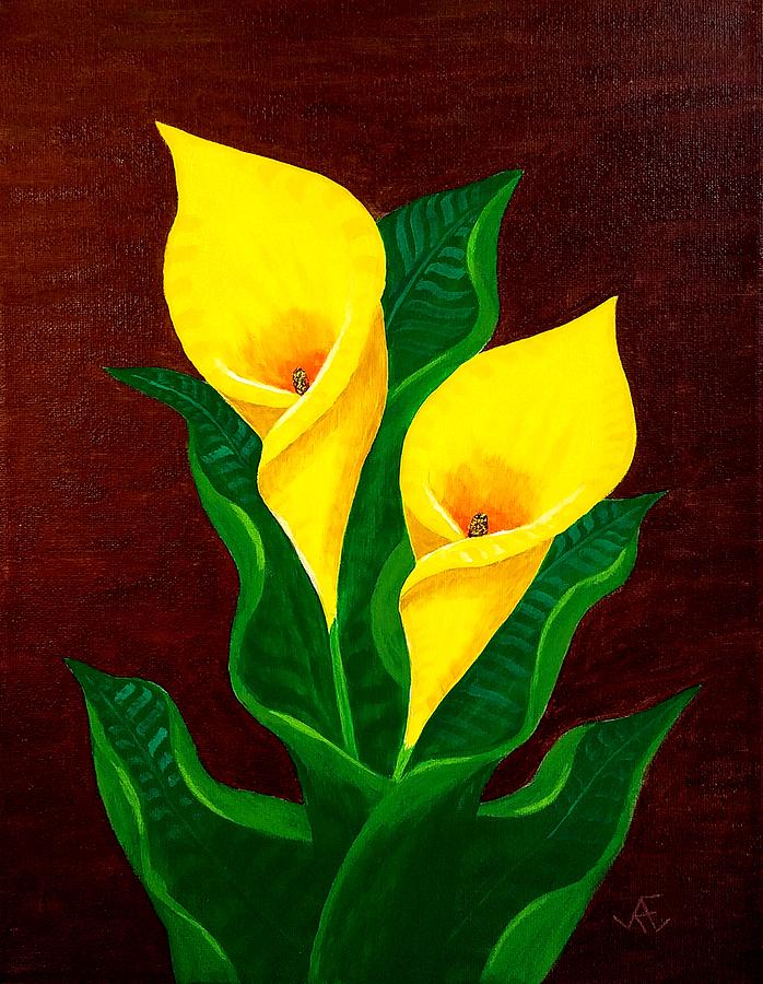 Calla Lilies Painting by Joe Eagleman - Fine Art America