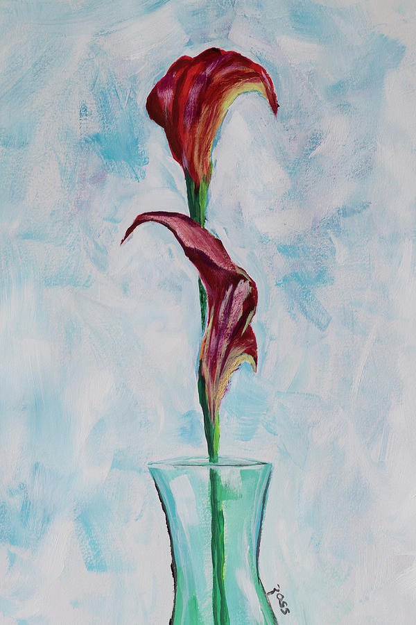 Calla Lilies Painting by Mark Ross