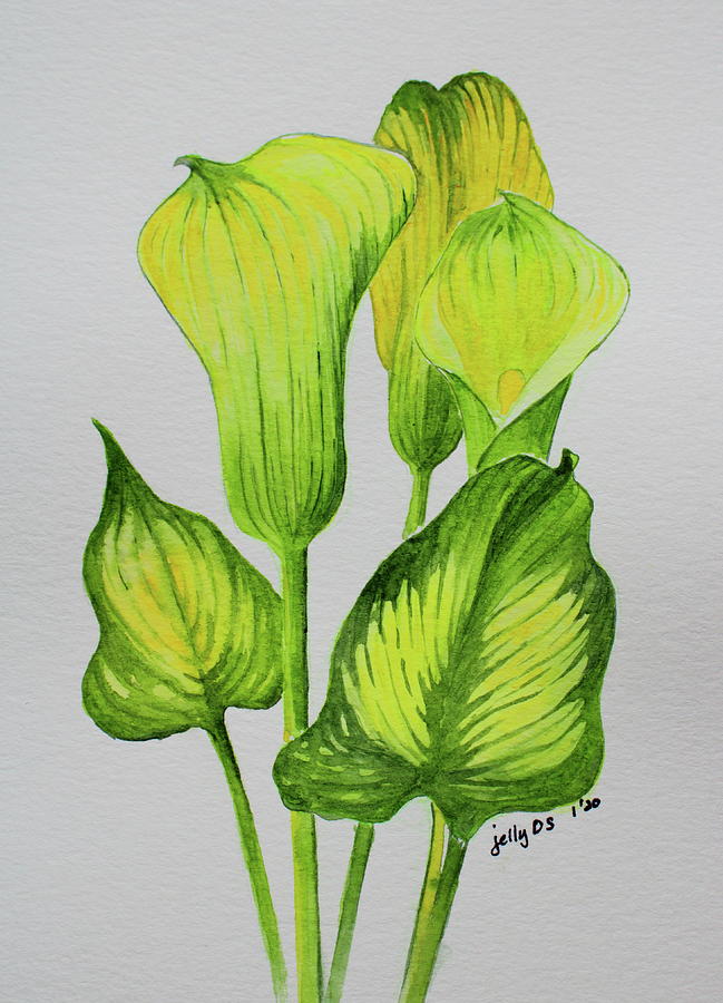 Calla Lily 120 Painting by Jelly Starnes - Fine Art America