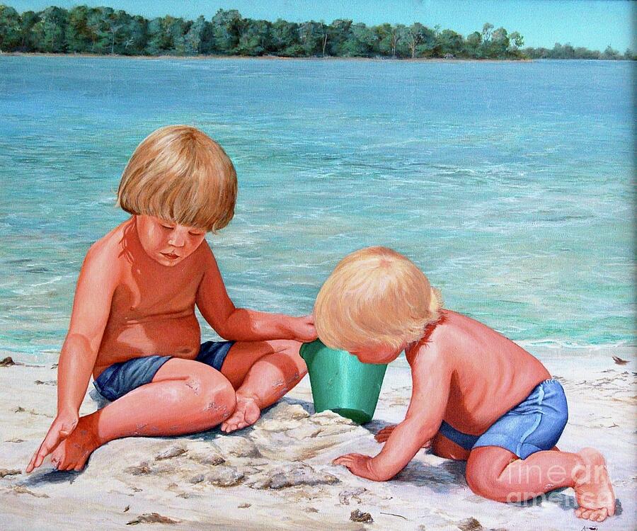 Callaway Beach Painting by AnnaJo Vahle