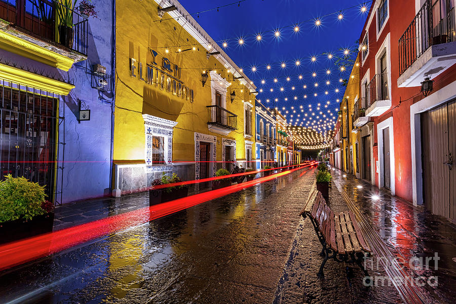 Callejon de los Sapos or the Alley of the Toads in Puebla, Mexico Photograph by Sam Antonio