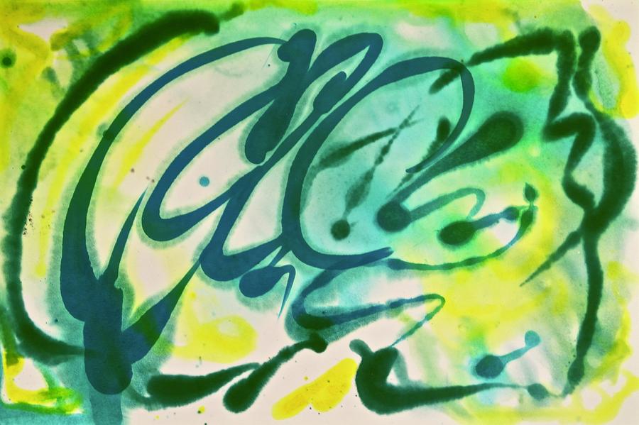 Calligraphic Mixed Media by Michele Myers