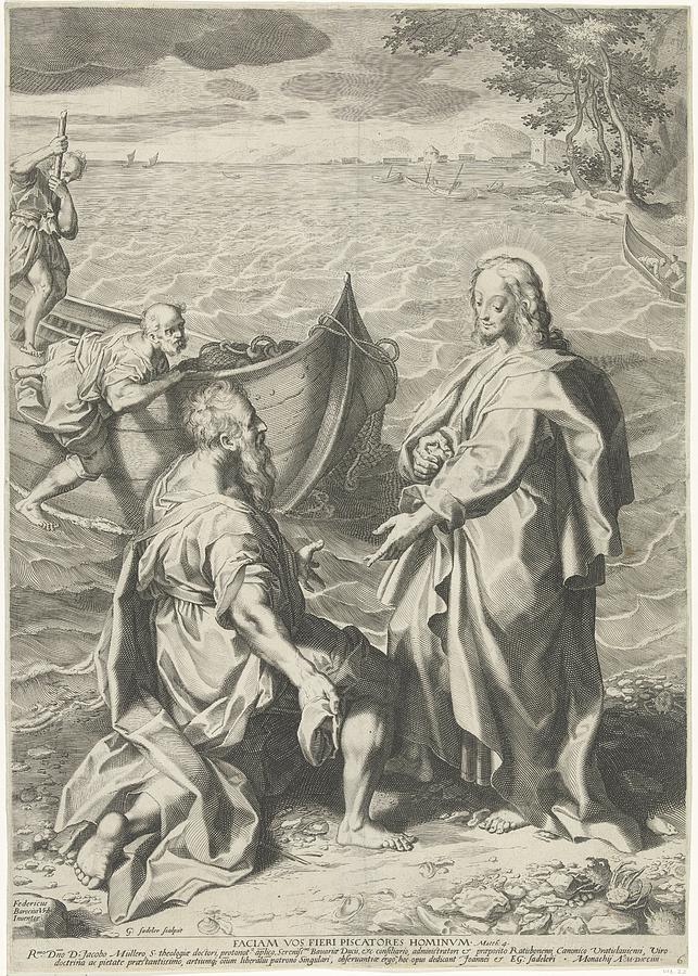 Calling Of Peter And Andrew, Aegidius Sadeler, After Federico Barocci, 1594 Painting