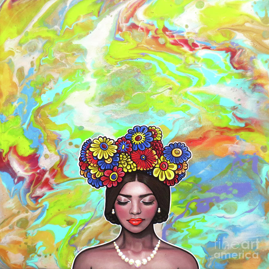 Calm Crazy Beautiful Painting by Malinda Prudhomme