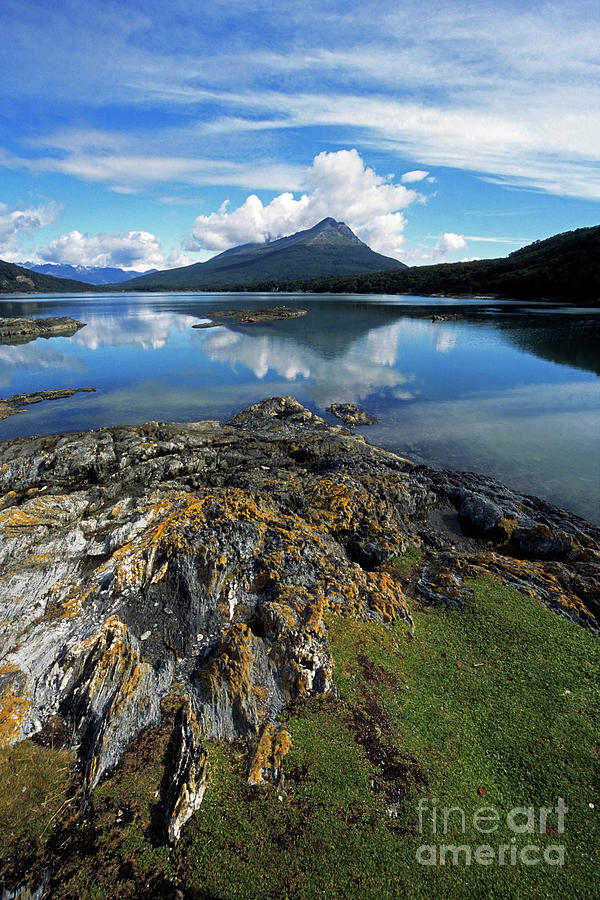Calm day in Tierra del Fuego National Park Argentina Photograph by James Brunker