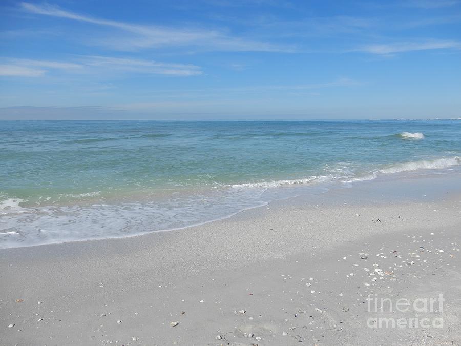 Calm Gulf Waves on Florida Beach Photograph by Carol Groenen