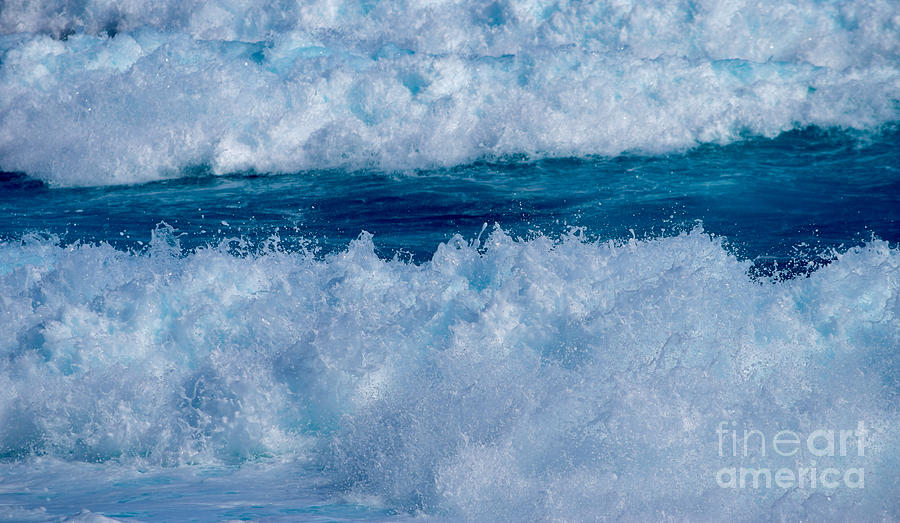 Calm in the Turmoil Wave Photograph by Debra Banks