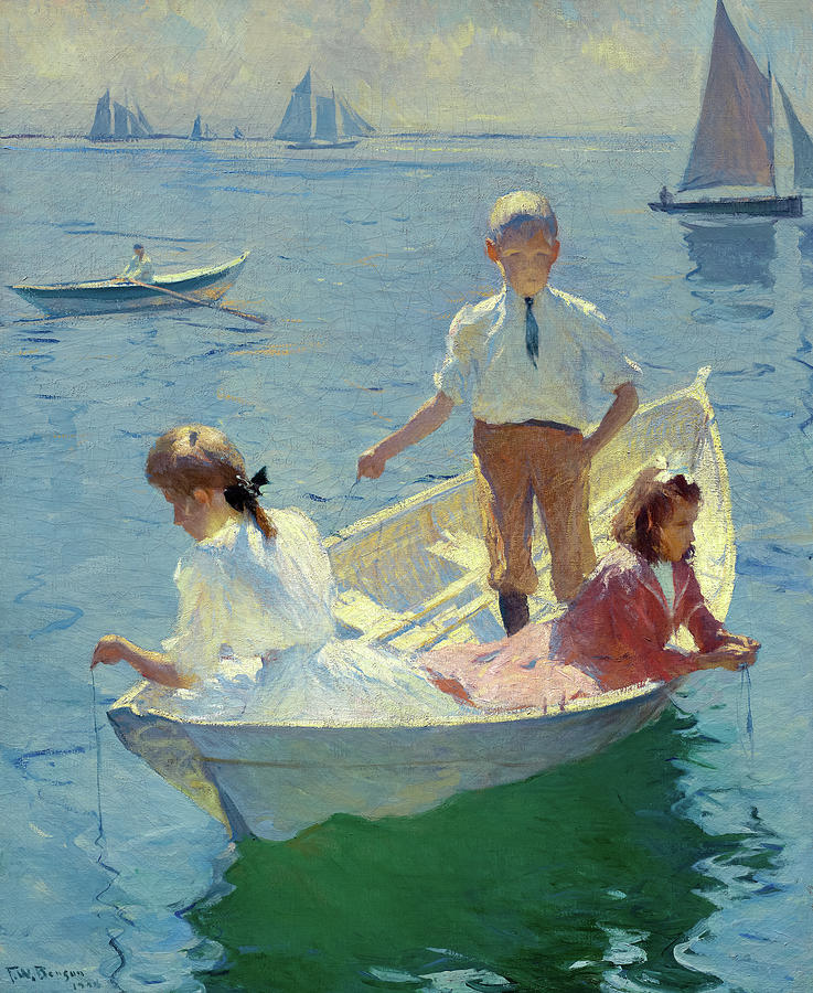 Frank Weston Benson Painting - Calm Morning, c. 1904 by Frank Weston Benson
