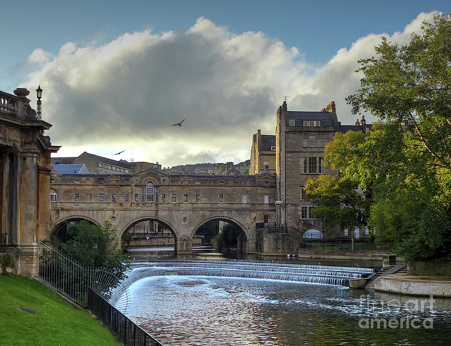 Bridge Photograph - Calm River Avon, Bath, Somerset, UK by Christopher Gill