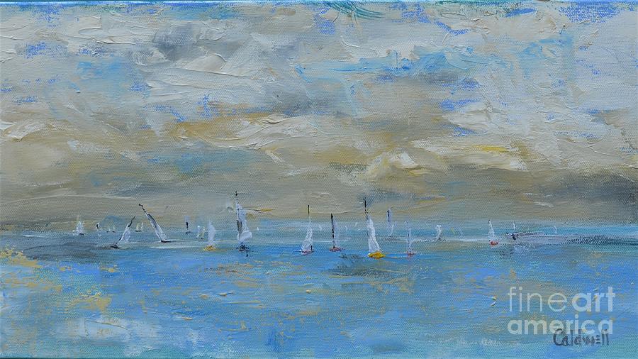 Calm Sailing on Sunday Painting by Patricia Caldwell