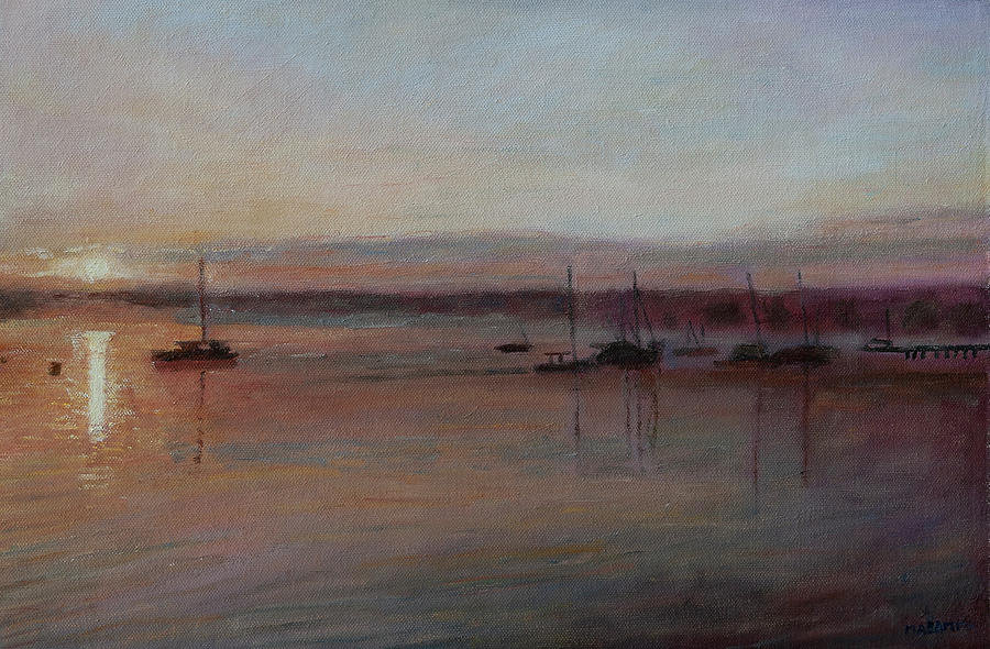 Calm Sea Painting by Masami IIDA