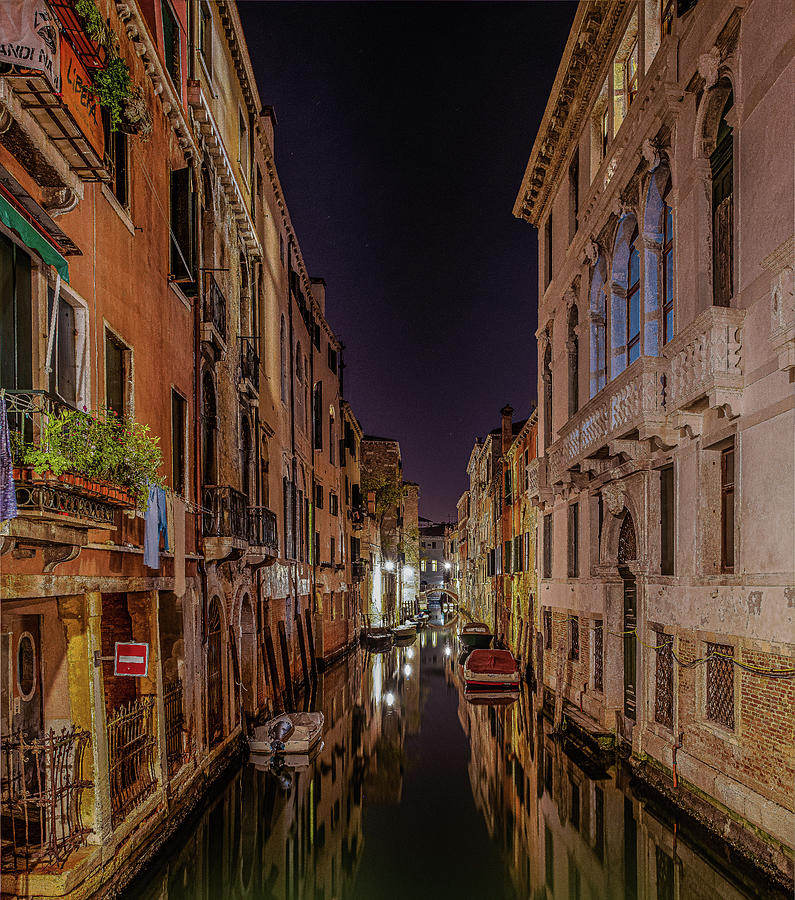 Calm Venetian Nights Photograph by David Downs
