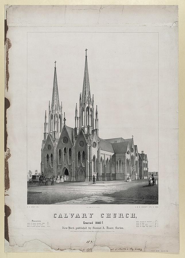 Calvary Church erected 1846 7 Photograph by Paul Fearn