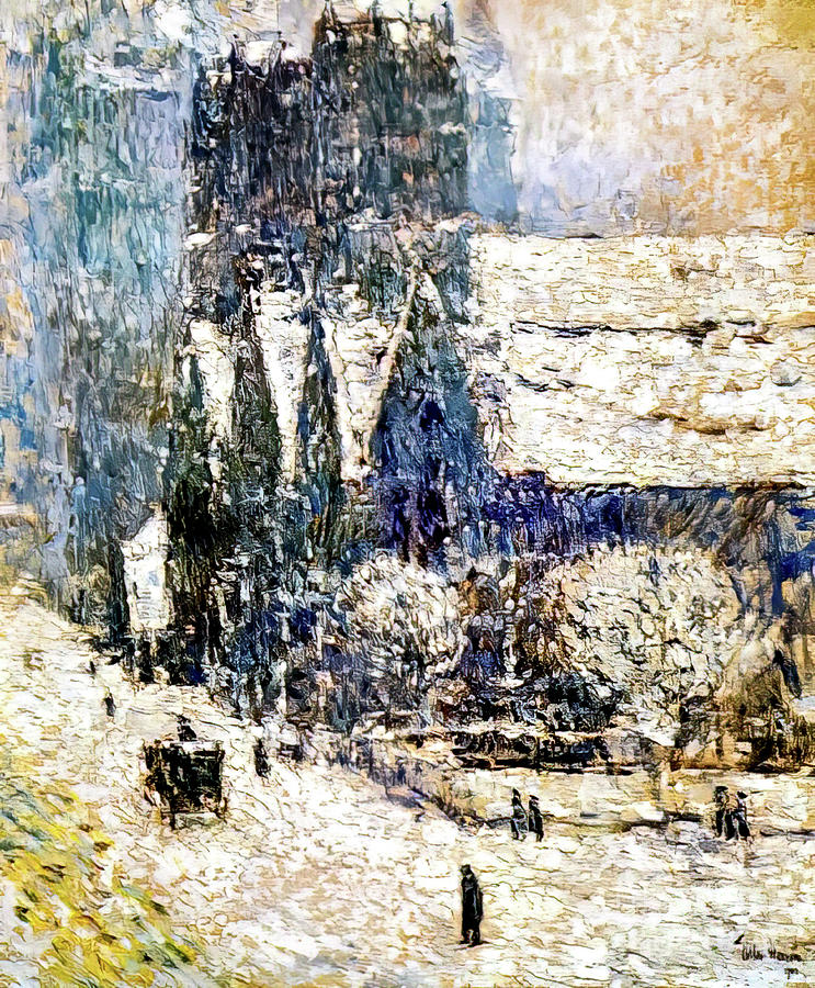 Calvary Church In The Snow By Childe Hassam 1893 Painting