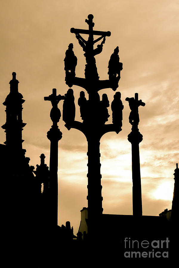 Calvary in the Saint-Thegonnec Parish  Photograph by Michal Boubin