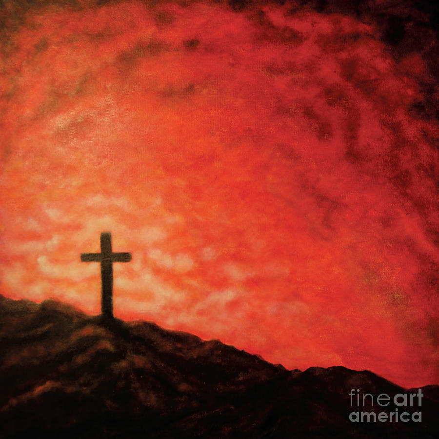 Calvary Painting by Lois Saff - Fine Art America