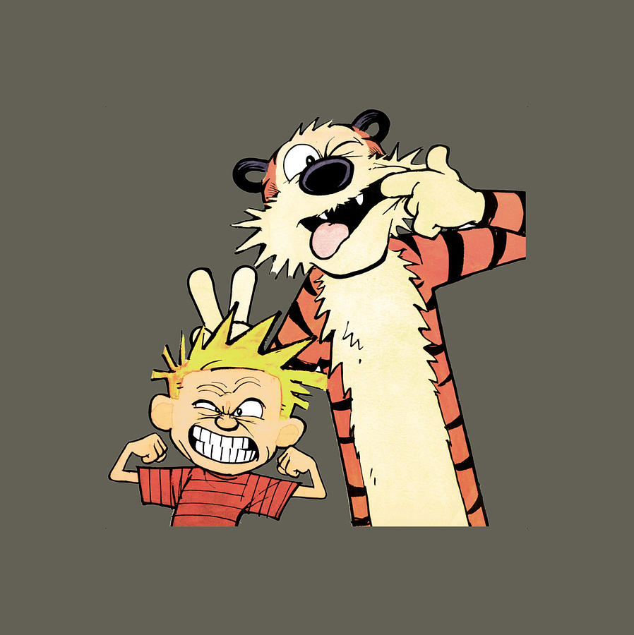 calvin and hobbes bill watterson Zipped Painting by Joe Stephen | Pixels