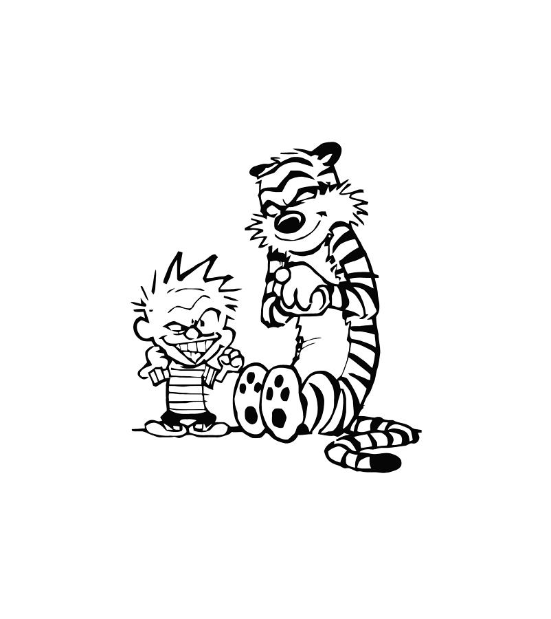 Calvin And Hobbes Digital Art by Elizabeth M Murphy - Fine Art America