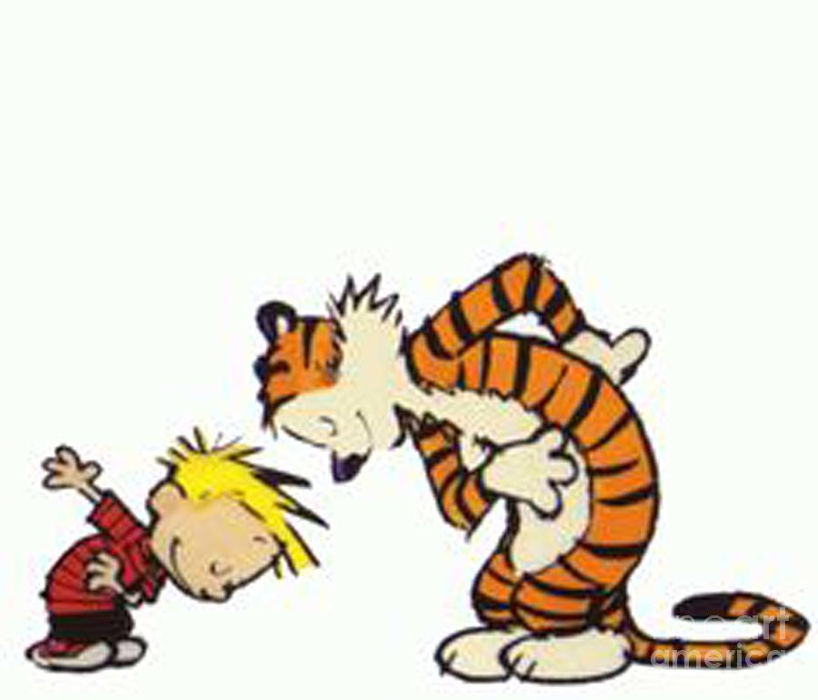 Calvin And Hobbes Respect Digital Art By Wilfred A Petersen