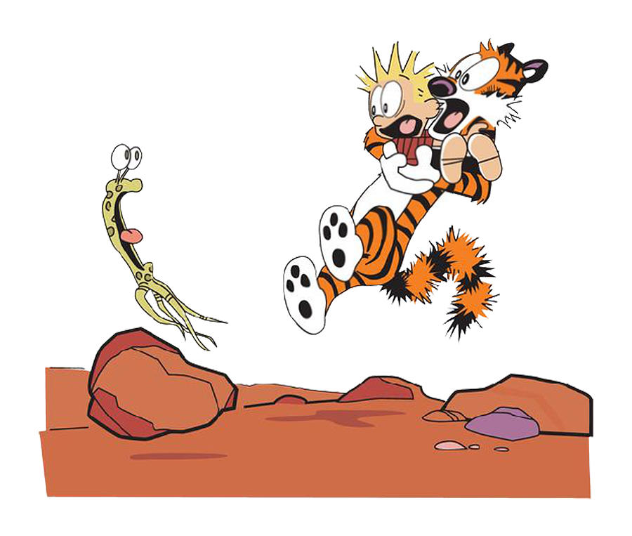 Calvin and Hobbes Surprised Digital Art by Oki Vivian - Pixels