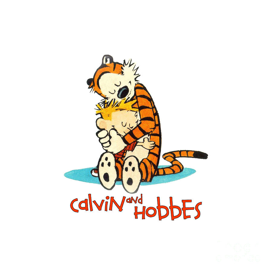 Calvin Hobbes Best Friends Digital Art by Cigarette Shop - Fine Art America