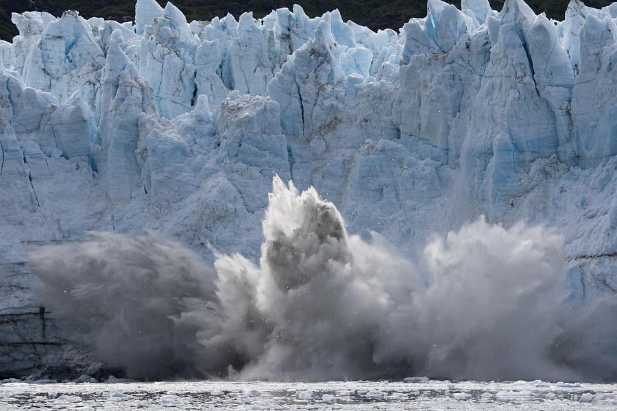 Calving Icebergs, Glacier Bay, Alaska Photograph by Paul Souders