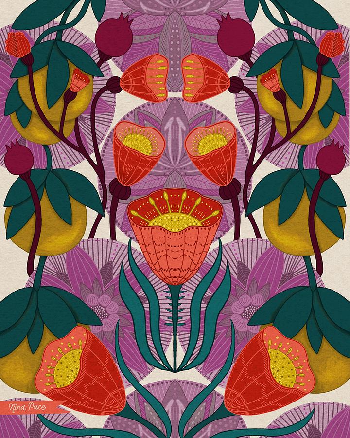 Flower Digital Art - Calypso by Nina Pace