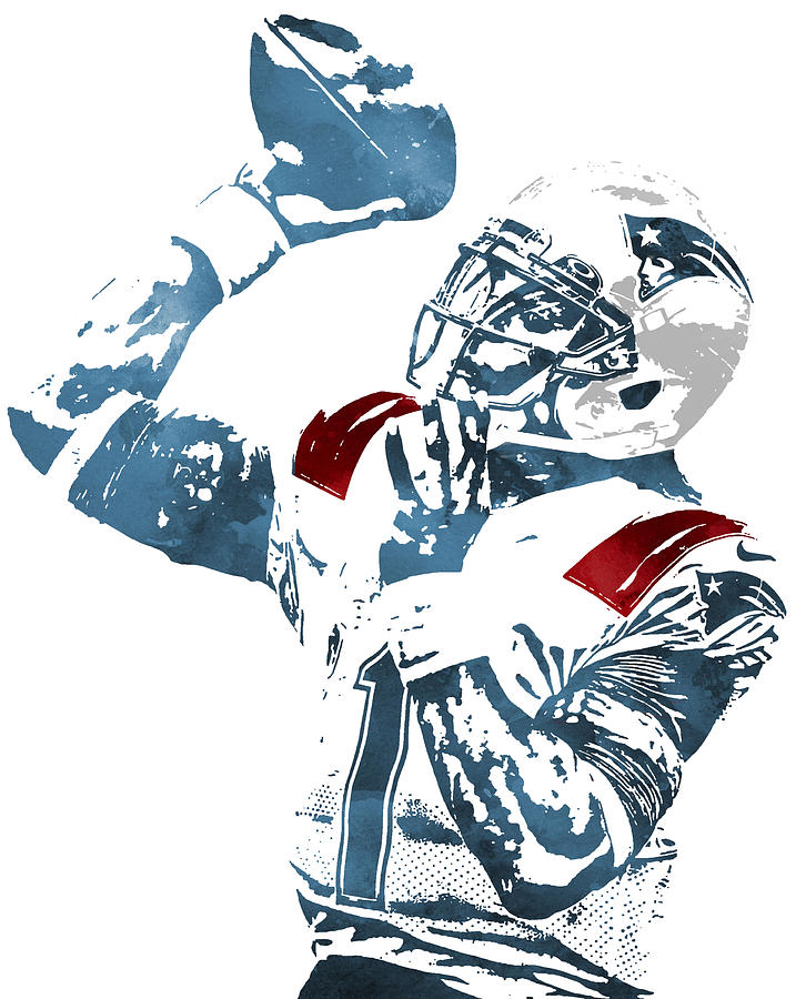 Cam Newton Art 5 Beach Towel by Joe Hamilton - Pixels