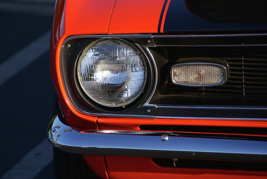 Camaro Head Light Photograph by Dave Lindsay - Fine Art America