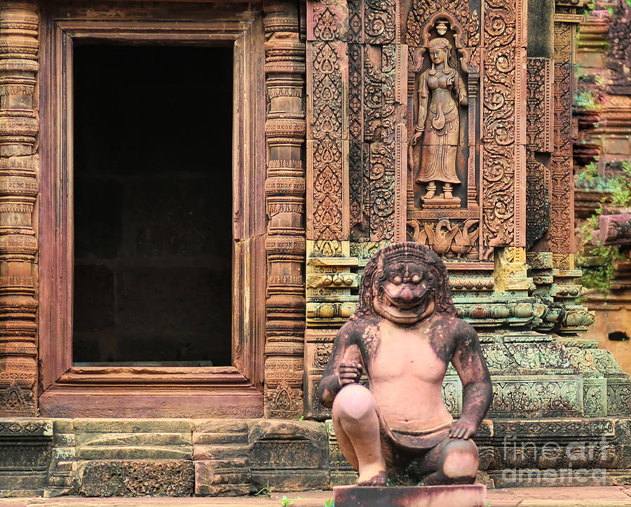 Inspirational Photograph - Cambodia Banteay Temple I  by Chuck Kuhn
