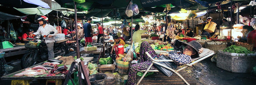 Cambodia street market siem reap Photograph by Sonny Ryse