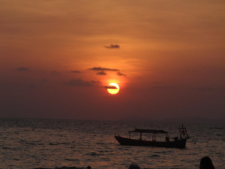 Cambodia sunset Photograph by Dpc - Fine Art America